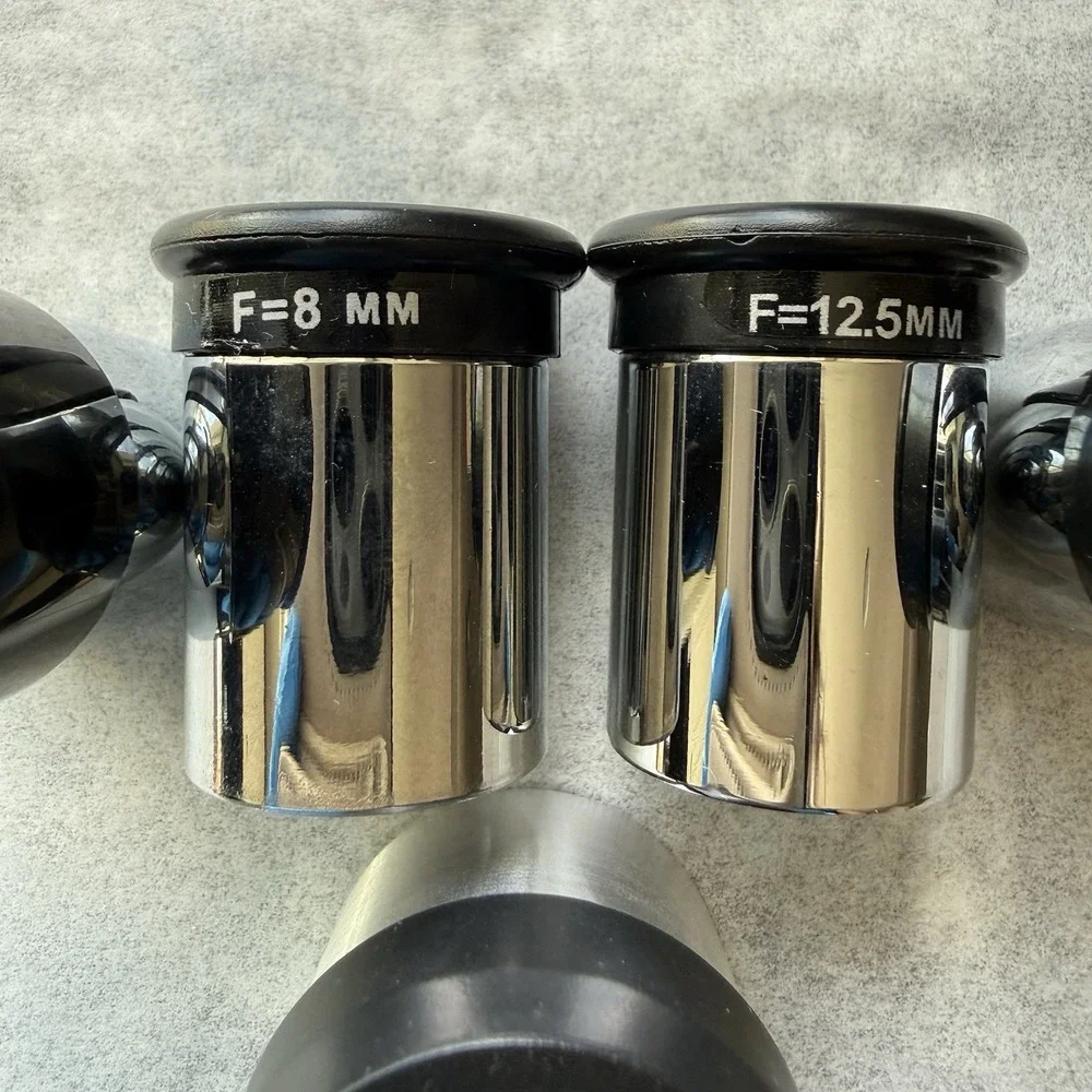Lot of 5 Telescope Eyepieces -SR4mm, F-8, F-12.5, F-20 And H8mm